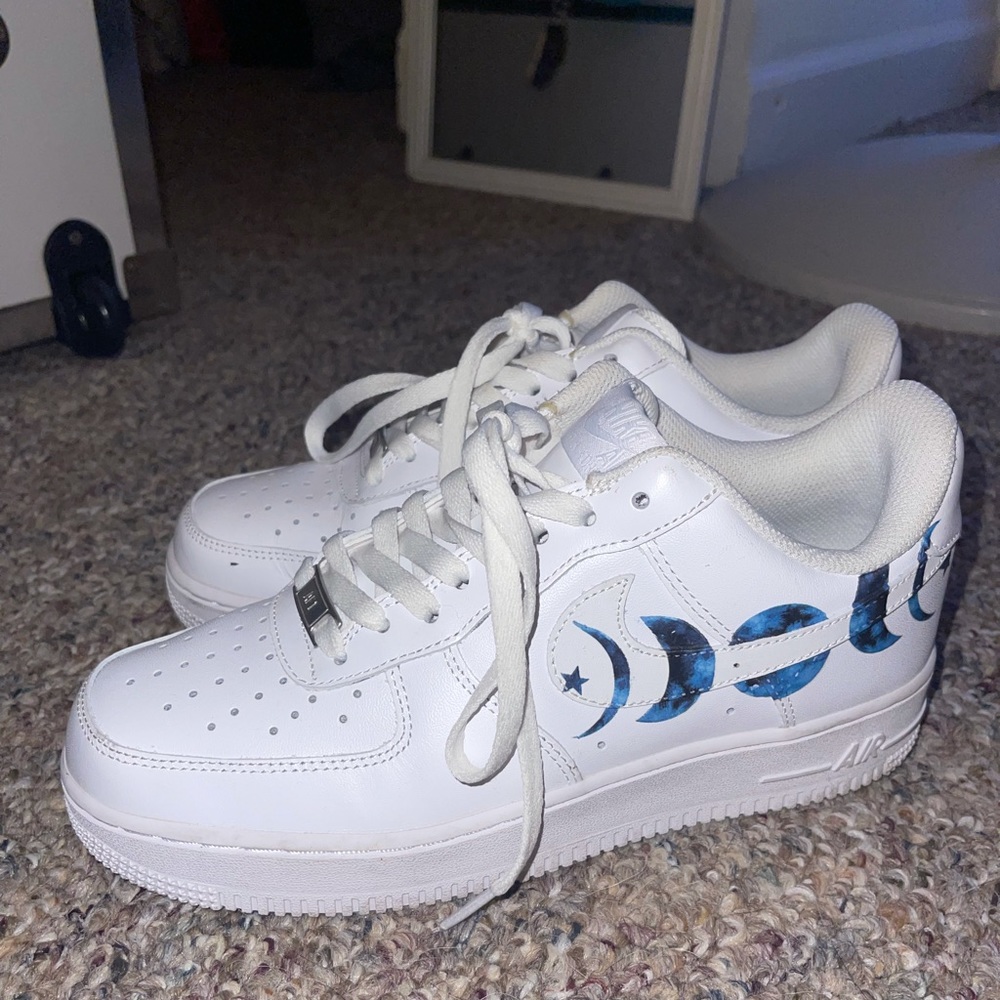 Custom White Nike Air Force 1